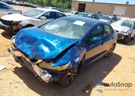 2013 Honda Civic Ex from USA, damaged, VIN 2HGFB2F82DH544869